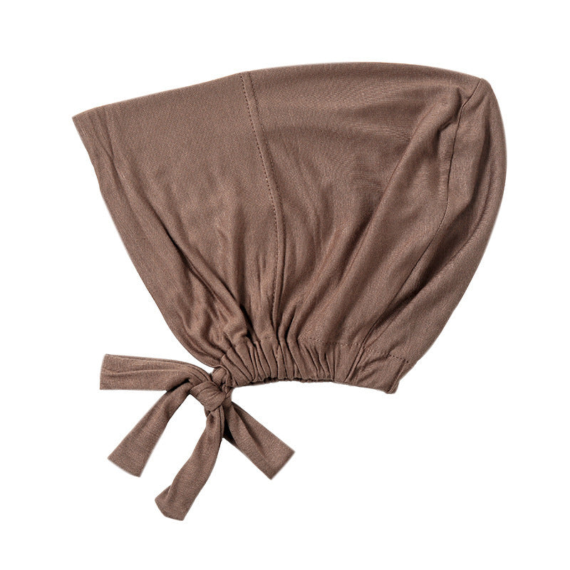 New Elastic Elastic Lace-up Ethnic Headscarf Chemotherapy Base Hat