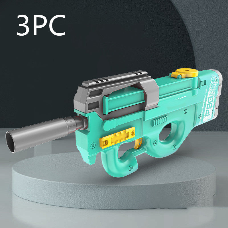 HOTLIST CART New P90 Electric Water Gun High-Tech Kids Toys Outdoor Beach Pool Large Capacity Summer Gel Blasting Water Gun For Adults