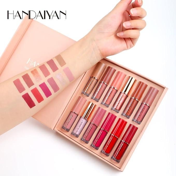HOTLIST CART Velvet Matte Liquid Lipstick Set 12Pcs