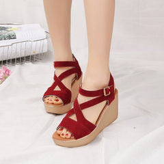 LUXE CHIC Wedge sandals