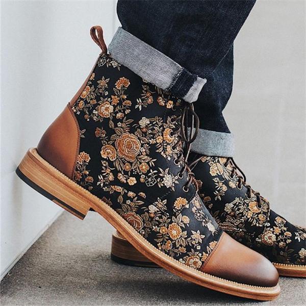 LUXE CHIC Martin boots British style retro short boots men and women boots