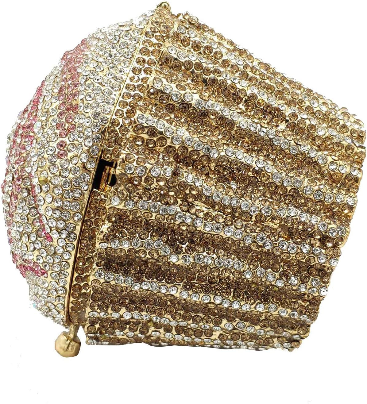 HOTLIST CART Women Mini Cupcake Clutch Evening Bags Crystal Wedding Purse Handbag Bridal Party Diamond Minaudiere Bag