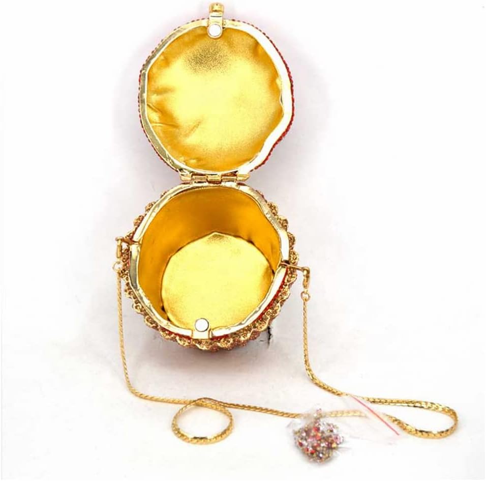 HOTLIST CART Women Mini Cupcake Clutch Evening Bags Crystal Wedding Purse Handbag Bridal Party Diamond Minaudiere Bag