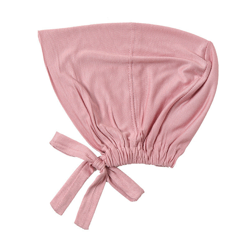 New Elastic Elastic Lace-up Ethnic Headscarf Chemotherapy Base Hat