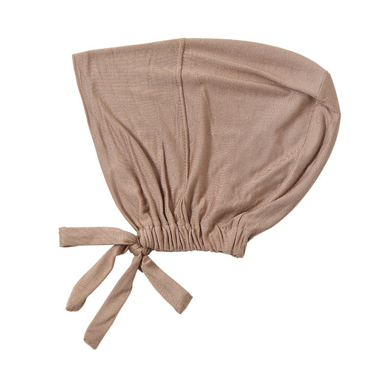 New Elastic Elastic Lace-up Ethnic Headscarf Chemotherapy Base Hat