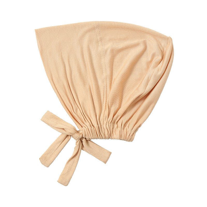 New Elastic Elastic Lace-up Ethnic Headscarf Chemotherapy Base Hat