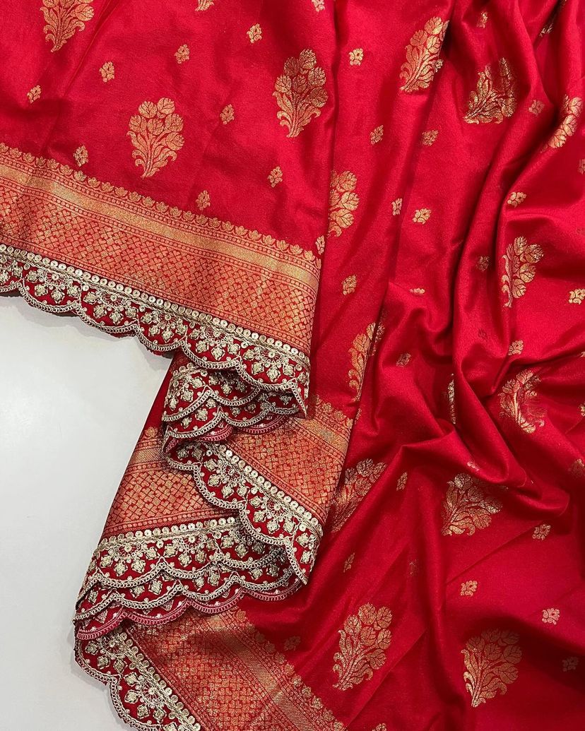 LUXE CHIC Dashehra Banarasi khadi  sarees