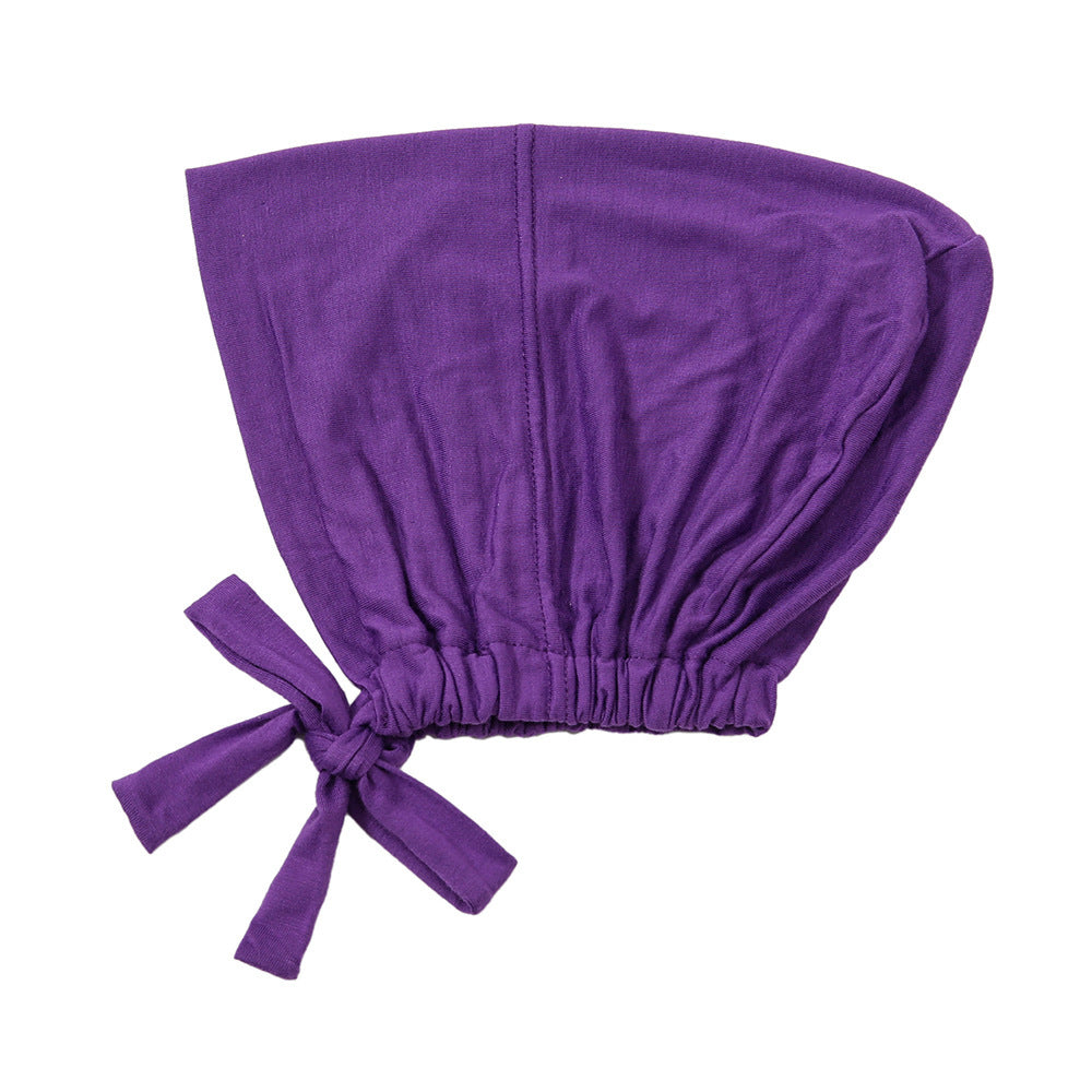 New Elastic Elastic Lace-up Ethnic Headscarf Chemotherapy Base Hat