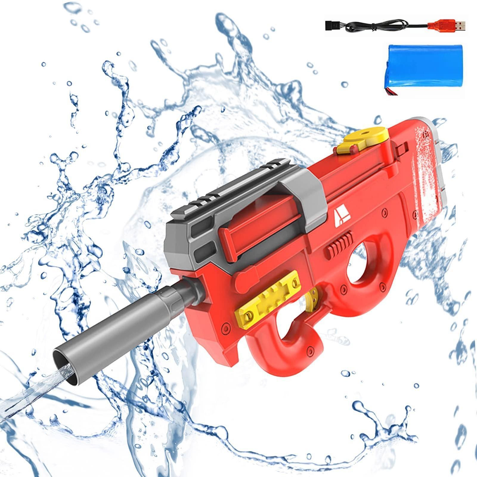 HOTLIST CART New P90 Electric Water Gun High-Tech Kids Toys Outdoor Beach Pool Large Capacity Summer Gel Blasting Water Gun For Adults