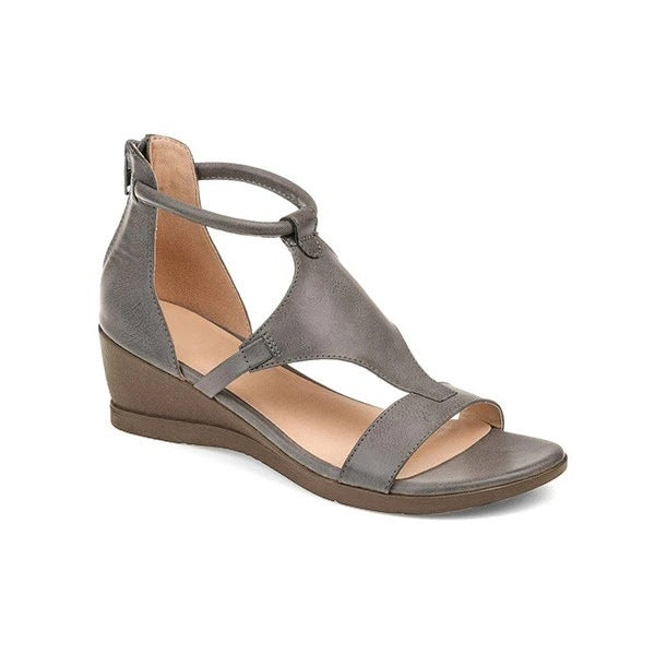LUXE CHIC Summer Wedges Heel Sandals Casual Women's Roman Shoes