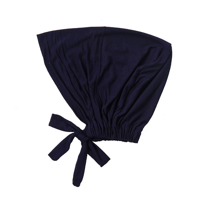 New Elastic Elastic Lace-up Ethnic Headscarf Chemotherapy Base Hat