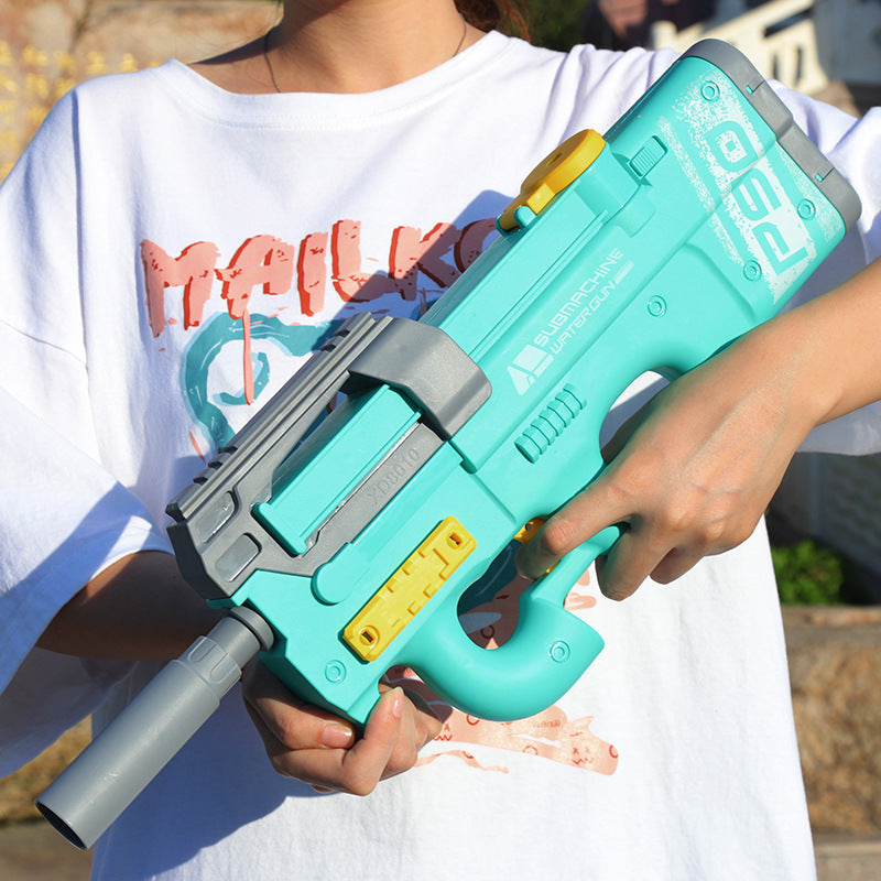 HOTLIST CART New P90 Electric Water Gun High-Tech Kids Toys Outdoor Beach Pool Large Capacity Summer Gel Blasting Water Gun For Adults