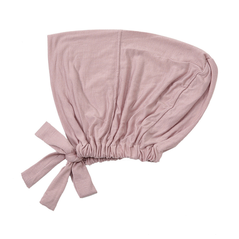 New Elastic Elastic Lace-up Ethnic Headscarf Chemotherapy Base Hat