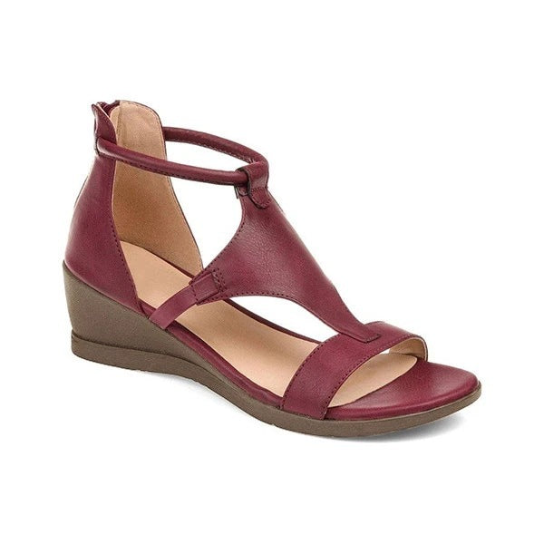 LUXE CHIC Summer Wedges Heel Sandals Casual Women's Roman Shoes