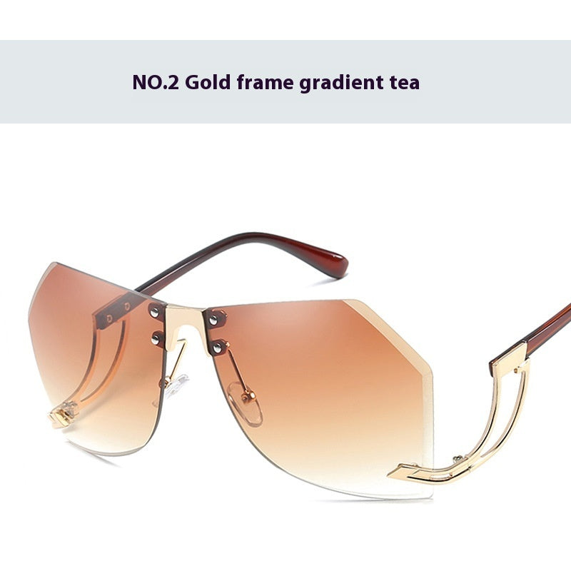 Women's Fashion Frameless Cut Edge Sunglasses