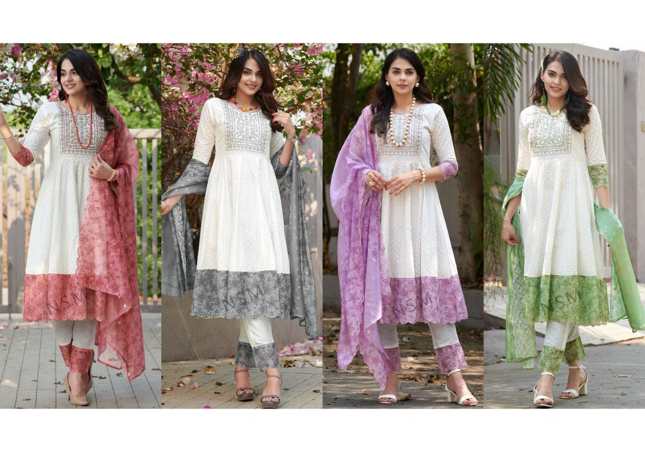 LUXE CHIC  HEAVY SHIFFLI STICH SUIT